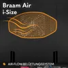A close-up marketing image of a car seat with text and graphics highlighting its features. Produktbild-Vorschau