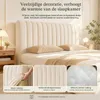 Kopfteilbezug 180 cm beige waschbar rutschfest Productafbeelding-voorbeeld