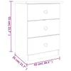 Nachttisch ALTA Weiß 41x35x55,5 cm Massivholz Kiefer Produktbild-Vorschau 8