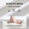 Duhome zitbank van kunstleer, gestoffeerde bank, make-up Productafbeelding-voorbeeld 4