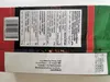 The image shows the back of a product package with nutritional information and import details. Produktbild-Vorschau