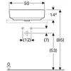Geberit Geberit Aufsatz-WT VariForm elliptisch 500x400mm m Produktbild-Vorschau 3