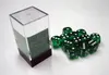 Chessex 23605, Würfelsatz, Grün, Weiß, Beide Geschlechter, Produktbild-Vorschau 2