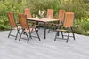 Merxx Gartenmöbel Set Athos 7tlg., 6 Klappsessel, Tisch 150 Produktbild-Vorschau 1