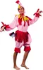 Costume divertente da pollo unisex rosa-rosso - taglia Anteprima dell’immagine prodotto 6