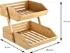 KESPER Küchenregal 2 Etagen Bambus 28x33x38cm Produktbild-Vorschau 3