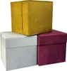 Pufa otwierana kwadratowa ELEMENT 40x40 cm delikatny Podgląd zdjęcia produktu 5