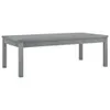 vidaXL Tavolino 100x50x33 cm grigio in legno massiccio di Anteprima dell’immagine prodotto 6
