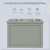 PawHut miska pre psov, kŕmna stanica s úložným priestorom, Náhľad obrázku produktu 5