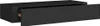 A black floating shelf with one drawer partially open, shown against a white background. Produktbild-Vorschau