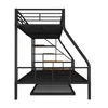 Etagenbett mit 2 Liegeflächen, Treppe, Regal, Schrank und Produktbild-Vorschau 8