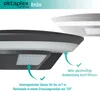 Close-up view of an outdoor LED light fixture, highlighting its sensor and diffuser. Anteprima dell’immagine prodotto