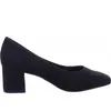 MARCO TOZZI Damen Pumps Blockabsatz samtige Haptik Karreé Produktbild-Vorschau 8