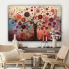 Leinwand Bilder 120x80 cm - Lebensbaum - Lila - Abstrakt - Produktbild-Vorschau 7