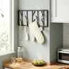 WOLTU Wandgarderobe, mit 8 drehbaren Garderobenhaken, aus Produktbild-Vorschau 2