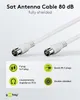 Goobay 50747 Câble de raccordement SAT F-Quick (80 dB), 2x Voir les images du produit 2