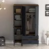 Skye Decor, Kumsal ST - Walnut, Anthracite, armoire, noyer, Voir les images du produit 2