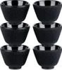 Vilde | Filiżanki do herbaty - Czarne - 60 ml - 6 sztuk - Podgląd zdjęcia produktu 1