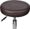 A close-up view of a brown stool with a chrome base. Náhľad obrázku produktu
