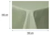 Tischdecke quadratisch 160x160 cm hellgrün Leinenoptik Produktbild-Vorschau 4