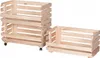 STOLMAK Obstkiste aus Holz mit Rollen – 3 Etagen – 57x79x30 Produktbild-Vorschau 4