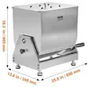 SucceBuy Fleischmischer 30L mit Kippbehälter für Produktbild-Vorschau 7