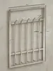 Silberne Metall-Wandgarderobe mit schlichtem Design, Produktbild-Vorschau 8