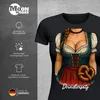 Damen T-Shirt für das  Dirndl Ersatz Tracht Fun-Shirt Produktbild-Vorschau 3