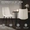 ML-Design jedálenská súprava 4 stoličiek v béžovej farbe, Náhľad obrázku produktu 2