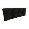 A black tufted cushion for a sofa or pallet. Anteprima dell’immagine prodotto