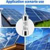 Collage of solar panels and wind turbines with a fuse in the center. Voir les images du produit