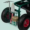 Relaxdays fahrbarer Gartensitz, höhenverstellbar, 150 kg, Produktbild-Vorschau 8