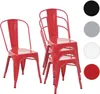 set di 4 sedie HWC-A73, sedia bistrot impilabile, design Anteprima dell’immagine prodotto 8