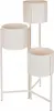 Loft Metall Blumenkasten für 3 Blumentöpfe creme 39×29×68 Produktbild-Vorschau 1