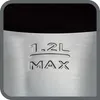 A close-up view of a kettle's water level indicator showing the maximum fill line. Anteprima dell’immagine prodotto