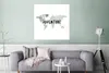 MuchoWow® Poster Weltkarte - Aquarell - Zitat 75x75 cm - Produktbild-Vorschau 5