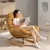 HOMCOM Schaukelstuhl Schaukelsessel Schneidersitz mit Produktbild-Vorschau 9