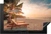 KitchenYeah© Herdabdeckplatte Sonnenuntergang auf Bora Bora Produktbild-Vorschau 1