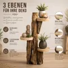formano Deko-Ständer 60 cm Naturholz mit 3 Ablageflächen Produktbild-Vorschau 3