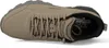 A top-down view of a tan and gray Skechers men's athletic shoe. Produktbild-Vorschau