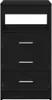 vidaXL Armoire à tiroirs noir imitation chêne 40x50x76cm Voir les images du produit 6