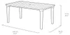 ALLIBERT Table de loft Futura 165x95 cm, graphite 197535 Voir les images du produit 4