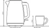 TEFAL SMART N ‚LIGHT schwarz 1.7L Cordless Kettle Produktbild-Vorschau 4