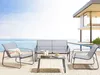 BELIANI Lounge Set Grau aus Metall 4-Sitzer Gartentisch Produktbild-Vorschau 5