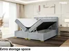 MEBLINI Boxspringbett mit Bettkasten - Gepolstert Produktbild-Vorschau 5