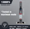 A vacuum cleaner is shown with text highlighting its power and features. Produktbild-Vorschau