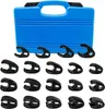 A set of tools and their case are displayed against a white background. Produktbild-Vorschau