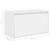 Flurbank 80x40x45 cm Weiß Holzwerkstoff Produktbild-Vorschau 8