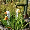 UNUS Gartendeko Gartenstecker aus Polyresin Gänsehals Produktbild-Vorschau 5