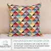 Selfitex 2er Set Bunte Couchkissen 40x40 cm, Sofakissen mit Produktbild-Vorschau 2